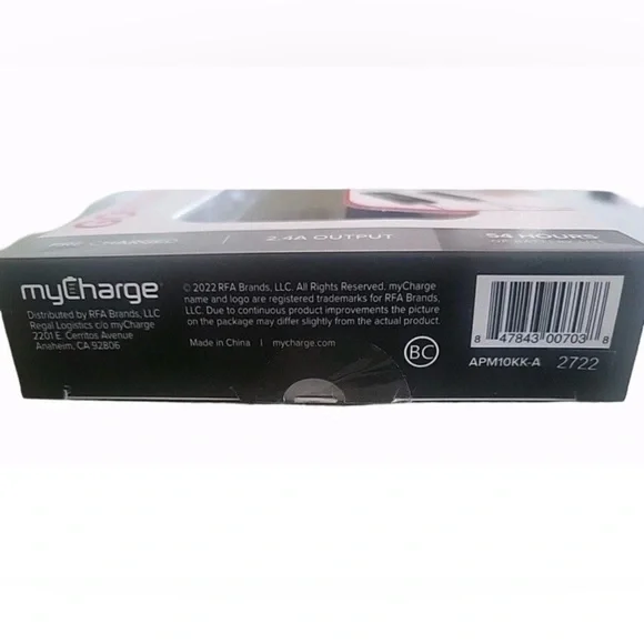MyCharge Go Bigger APM10KK  10,000mAh 
Portable Charger – Black
New in Box - Picture 3 of 3